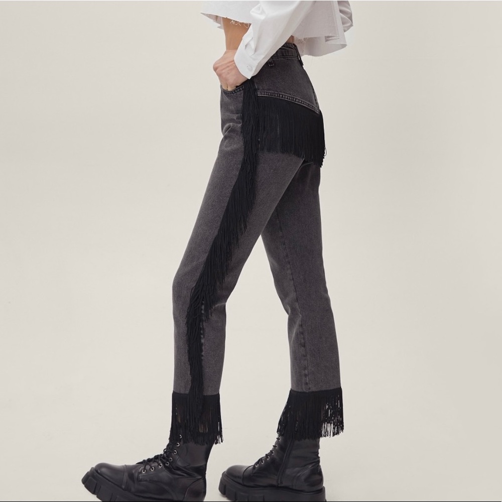 Rock and Roll Fringe High-Waisted Jeans!